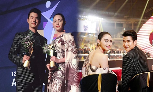 ฮอตไม่มีตก! “ใหม่-มาริโอ้” รับรางวัล “Asia Model Awards” ที่เกาหลี