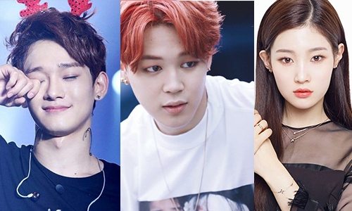 9 ไอดอลเกาหลีริมฝีปากรูปหัวใจ