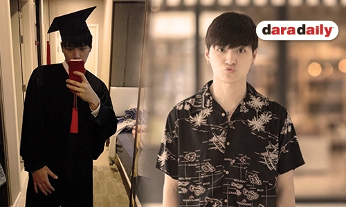 หล่อแถมเก่ง! ว่าที่บัณฑิต “คริส” แชะภาพลองชุดครุย