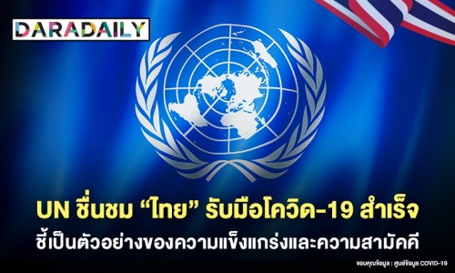 UN ชื่นชม "ไทย" รับมือโควิด-19 ชี้เป็นตัวอย่างของความแข็งแกร่งและความสามัคคี