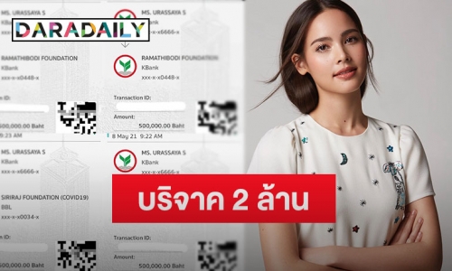 “ญาญ่า อุรัสยา” ร่วมบริจาคให้กับโรงพยาบาล 2 ล้าน สู้โควิด