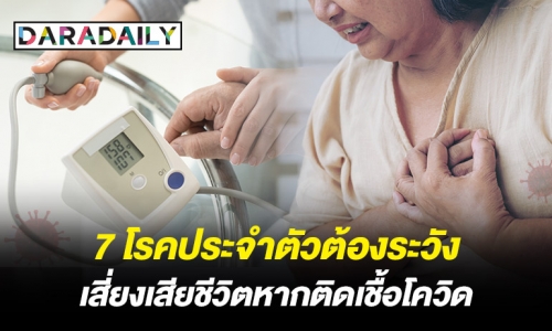 ต้องระวัง! 7 อันดับโรคประจำตัว เสี่ยงเสียชีวิตหากติดโควิด19