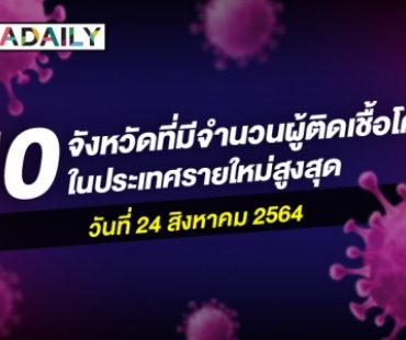 กรุงเทพยังรั้งอันดับ 1 เช็กเลย 10 จังหวัดที่มีผู้ติดเชื้อโควิดรายใหม่สูงสุด