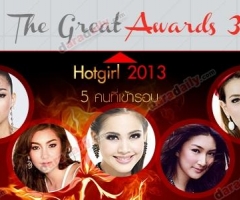 ผลคะแนนโหวตThe Great Awards3 : 5 ผู้เข้าชิงสาขาHotgirl ที่สุดแห่งปี 