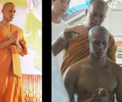 พึ่งทางธรรม! “อาร์” เข้าพิธีอุปสมบทอีกครั้ง 