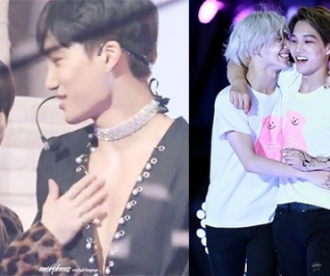 ชอตชวนฟินของสองเพื่อนซี้ “Taemin” และ “Kai” ไม่อายที่จะโชว์ความรักออกสื่อ