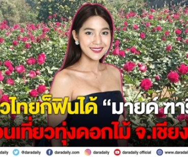 เที่ยวไทยก็ฟินได้ “มายด์ ฑาริกา” ชวนเที่ยวทุ่งดอกไม้ จ.เชียงใหม่